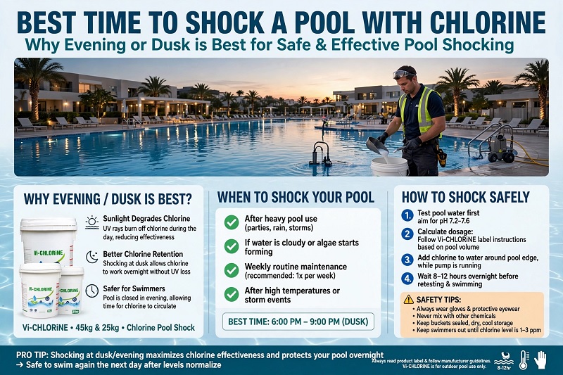 Best Time to Shock a Pool With Chlorine: Complete Guide