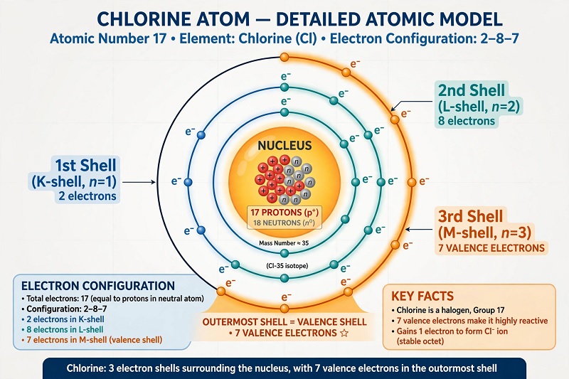 How Many Valence Electrons Does Chlorine Have? Chemistry & Water Guide