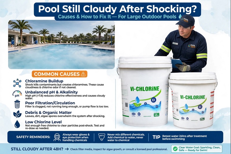 Pool Still Cloudy After Shocking? Causes & How to Fix It