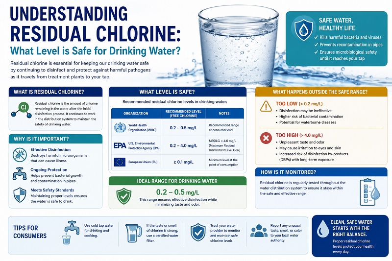 Understanding Residual Chlorine: What Level is Safe for Drinking Water?