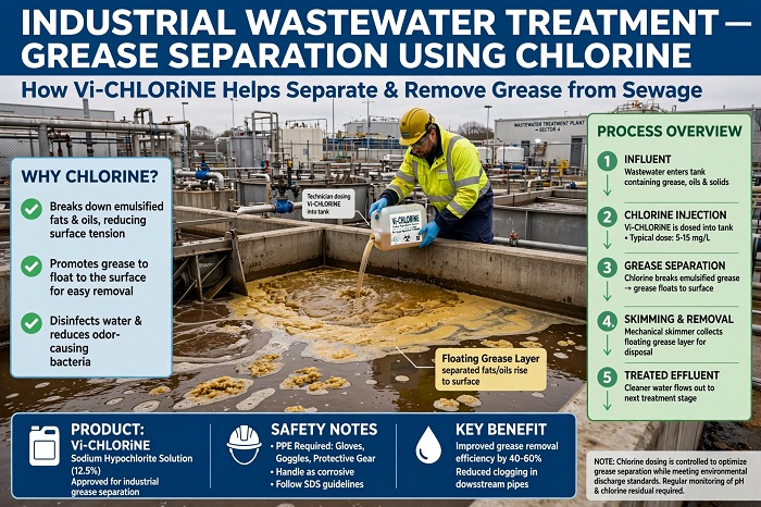 Chlorine in Sewage Treatment: How It Helps Grease Separation