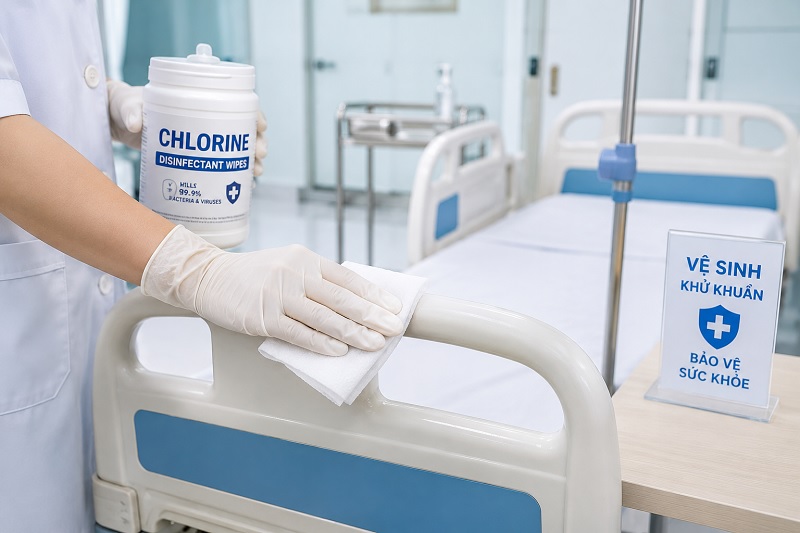 Sử dụng vi cholorine đúng cách trong y tế