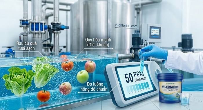Nồng độ Chlorine trong thực phẩm bao nhiêu PPM là an toàn?