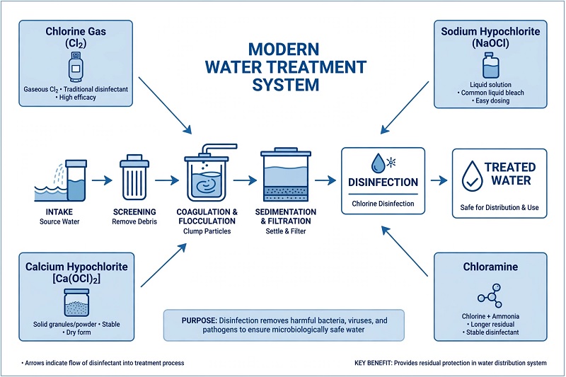 What Type of Chlorine Is Used in Water Treatment?
