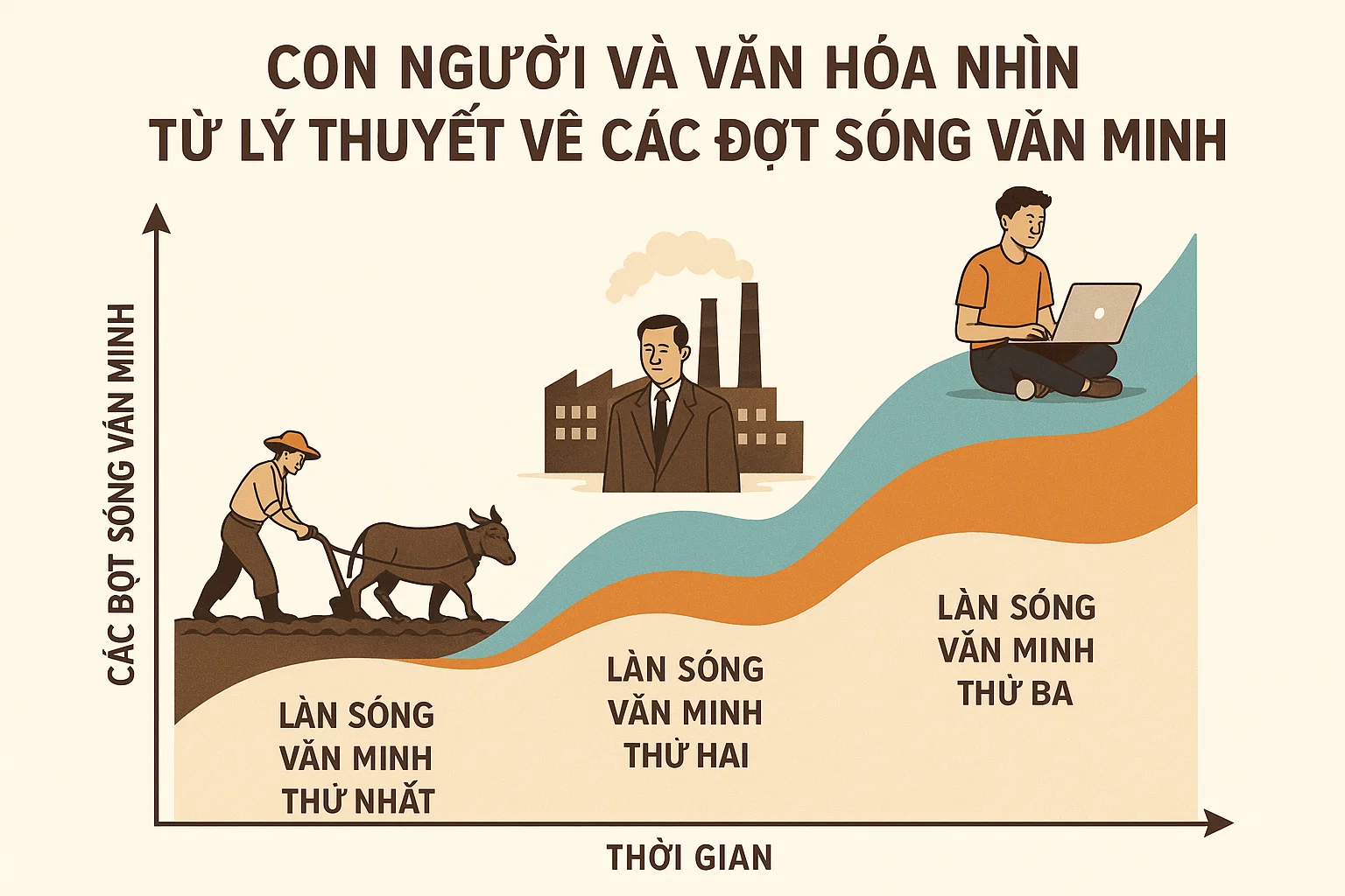 CON NGƯỜI VÀ VĂN HOÁ NHÌN TỪ LÝ THUYẾT VỀ CÁC ĐỢT SÓNG VĂN MINH