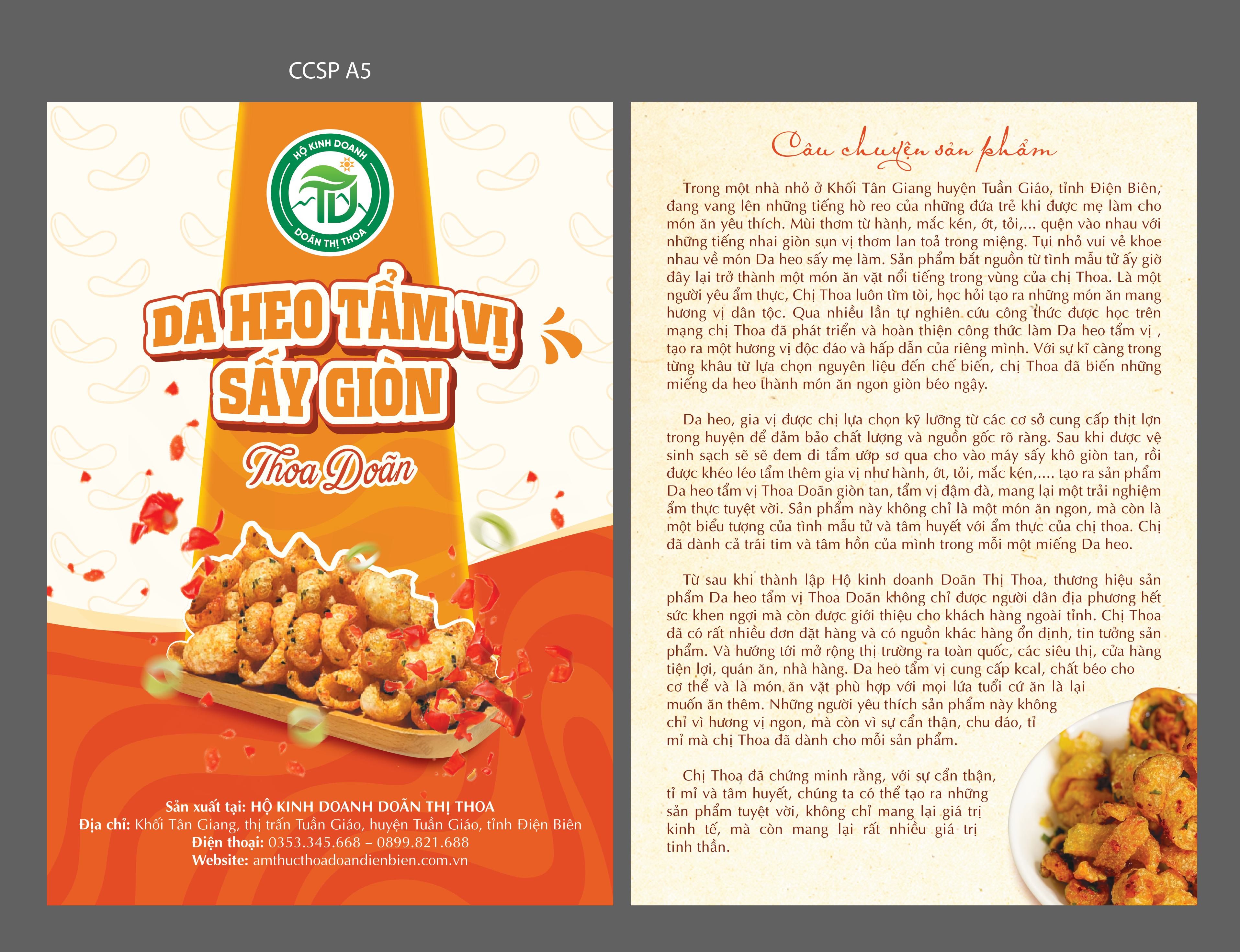 CÂU CHUYỆN SẢN PHẨM DA HEO TẨM VỊ SẤY GIÒN THOA DOÃN
