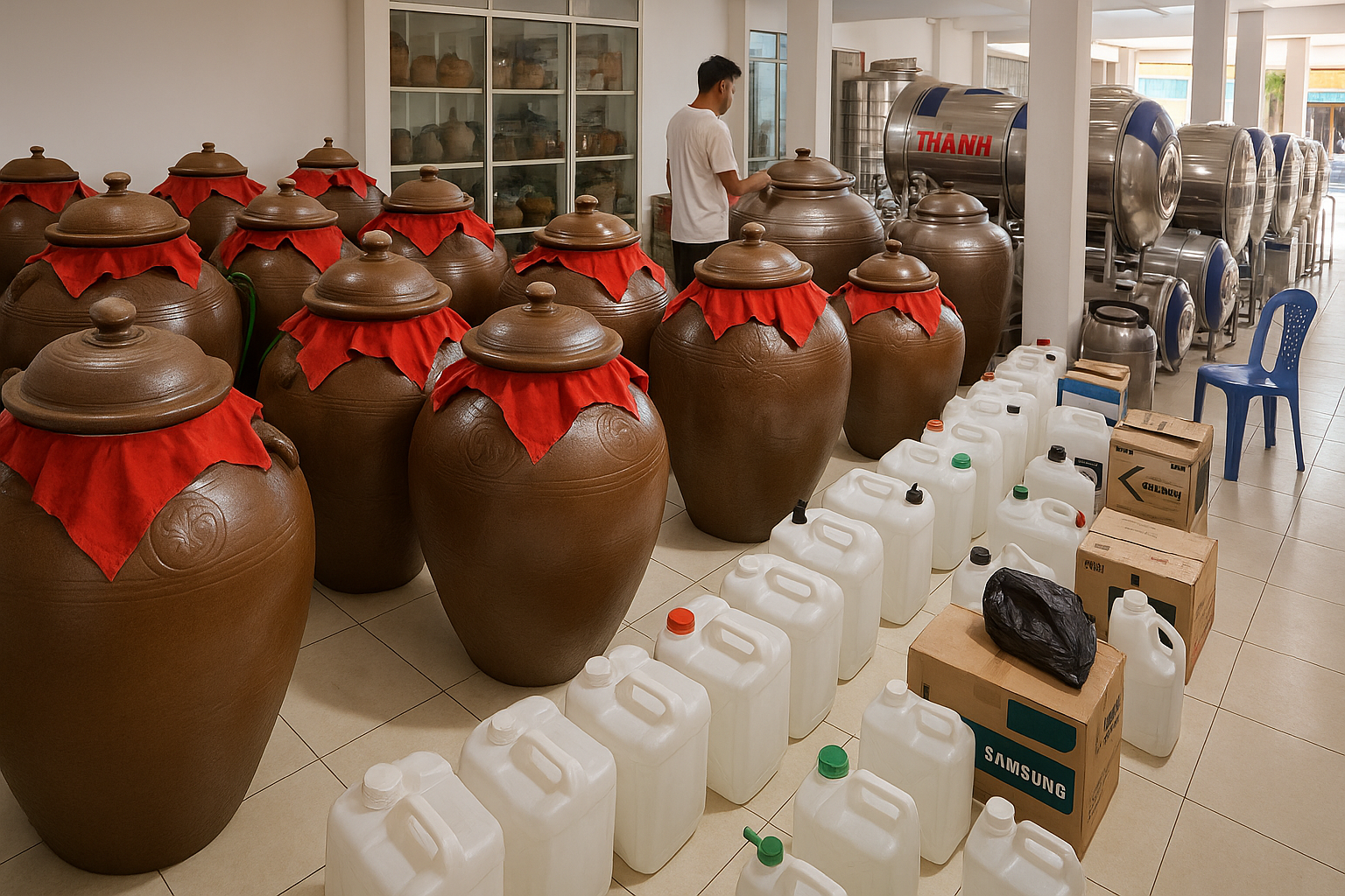 Rượu truyền thống làng Đan