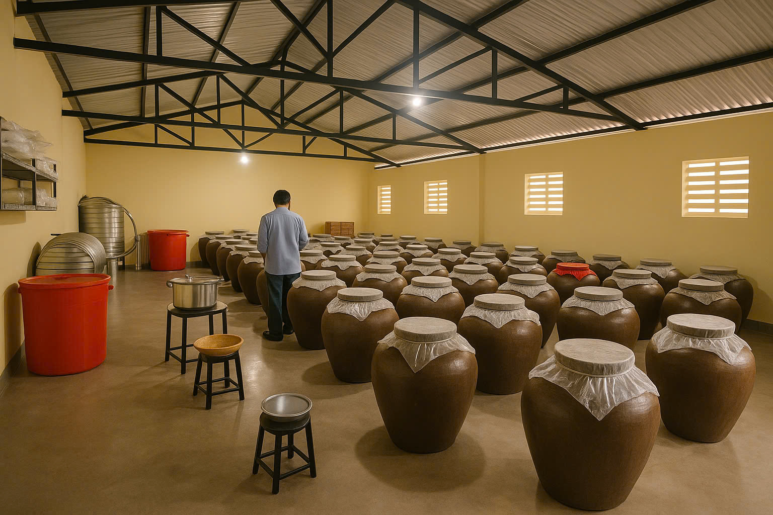 Rượu nếp cái hoa vàng gia truyền ông Xuân