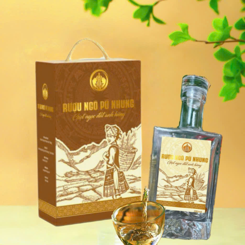 Rượu ngô Pú Nhung (hộp quà)