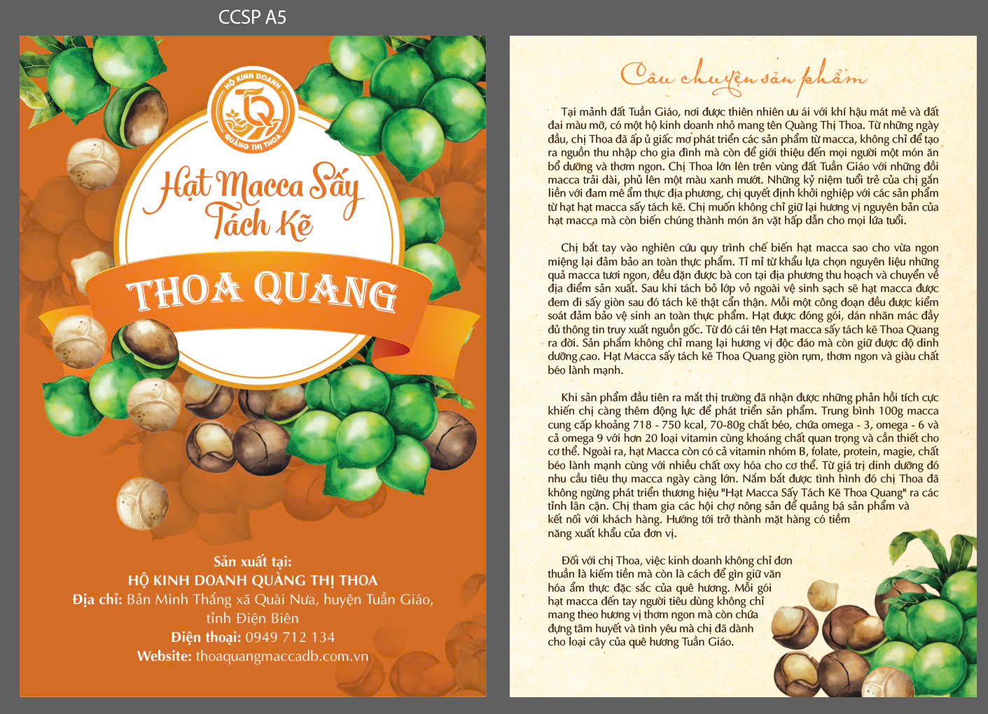 CÂU CHUYỆN SẢN PHẨM: HẠT MACCA SẤY TÁCH KẼ THOA QUANG