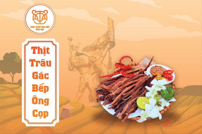 Câu chuyện của thịt trâu gác bếp Ông Cọp
